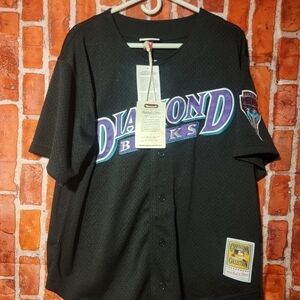 Mitchell and Ness Stitched Randy Johnson 51 Diamondbacks Jersey Size XL